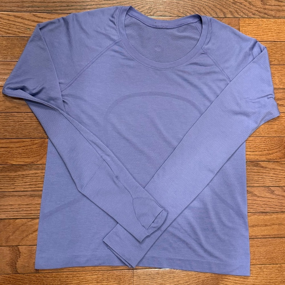 Lululemon Swiftly 2.0 Waist Length, Lavender/Purple Long Sleeve Tee